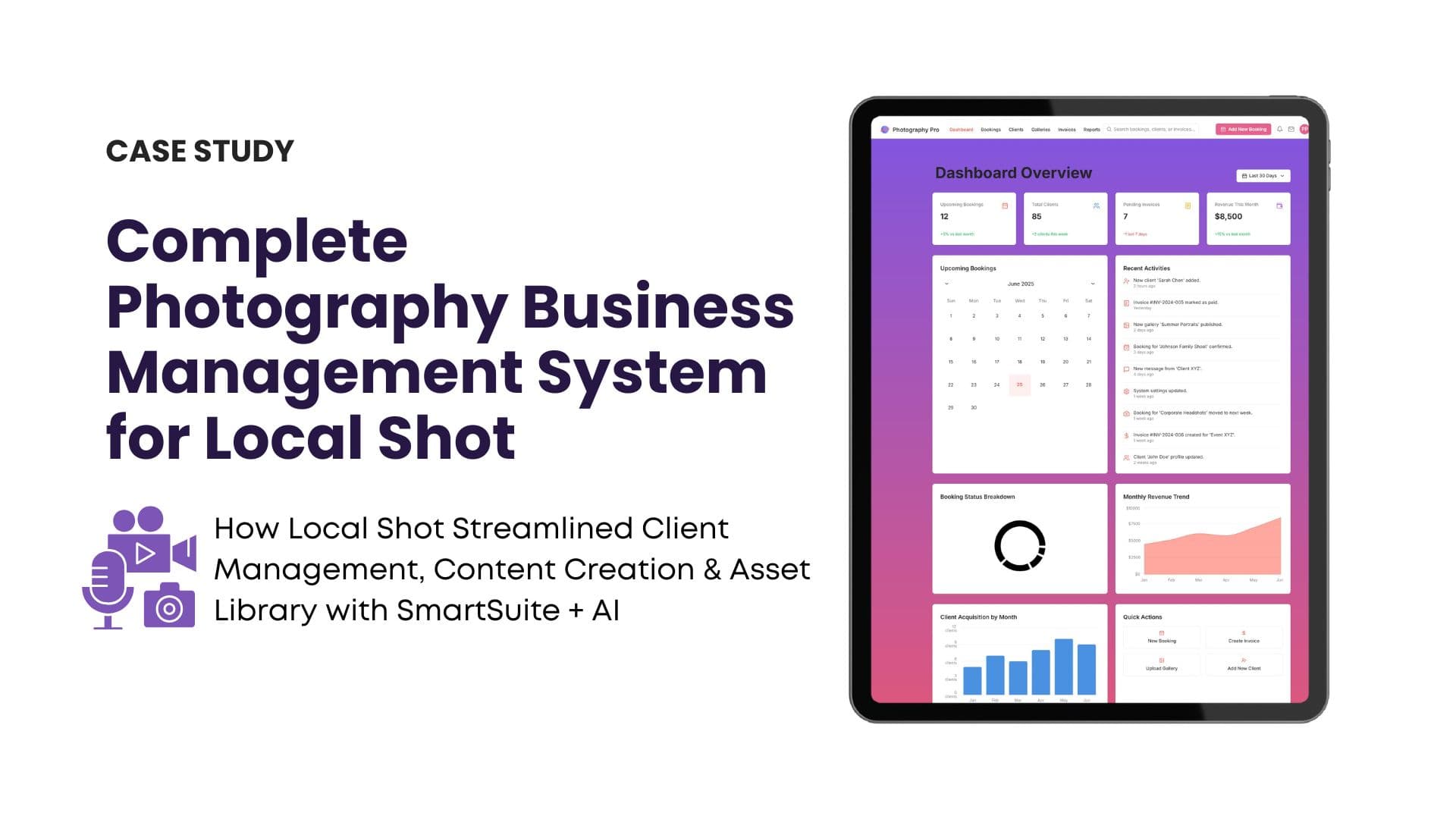 Complete Photography Business Management System for Local Shot
